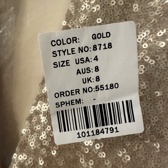 Sorella Vita Champagne Sequin Bridesmaid Dress - Picture 7 of 8